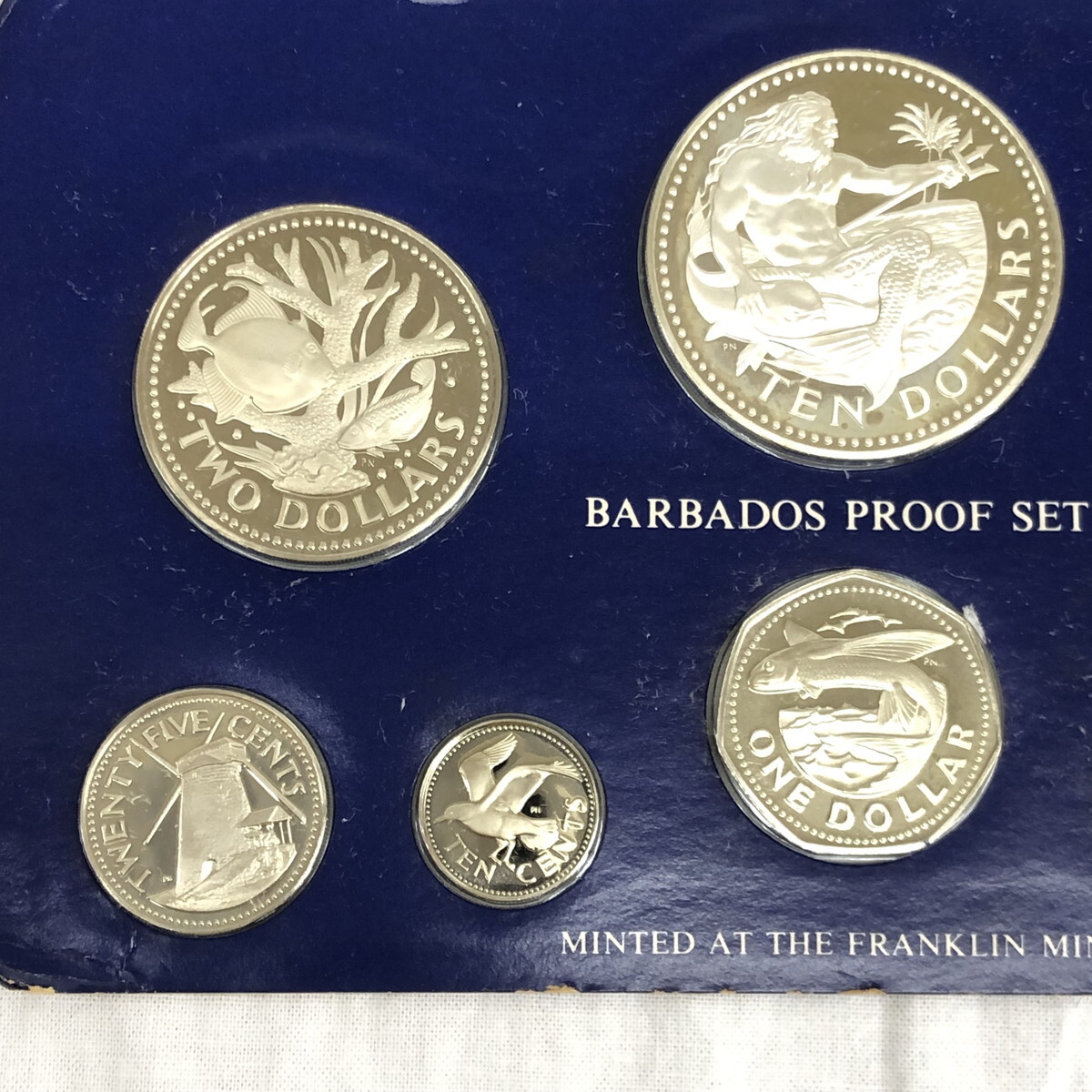 バルバトス　BARBADOS　PROOF SET プルーフ貨幣セット　世界のコイン　1976年　長期保管品　現状品　(N60304_4_25h)_画像6