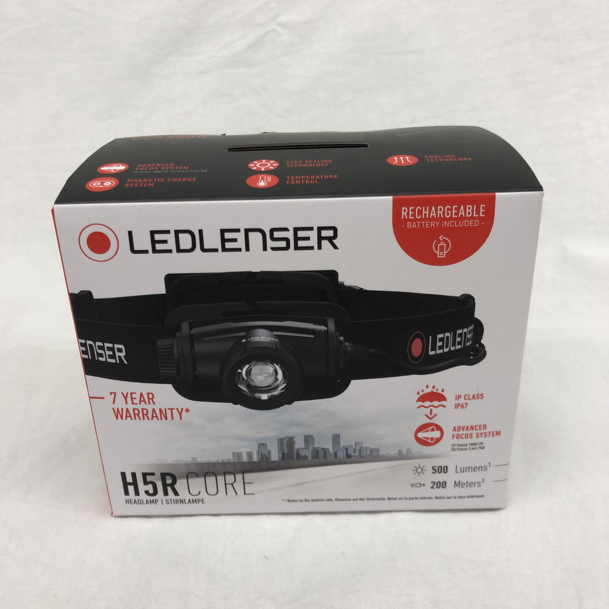 【未使用】　LED LENSER レッドレンザー　充電式　LEDヘッドライト　H5R CORE (N60315_11_33h)_画像1