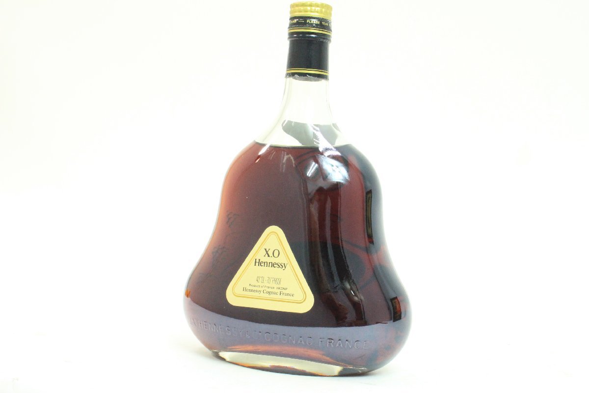 ●1円～【未開栓】 古酒 ◎ Hennessy/ヘネシー X.O クリアボトル/金キャップ ブランデー コニャック 1L 40％ ◎ #6343_画像5