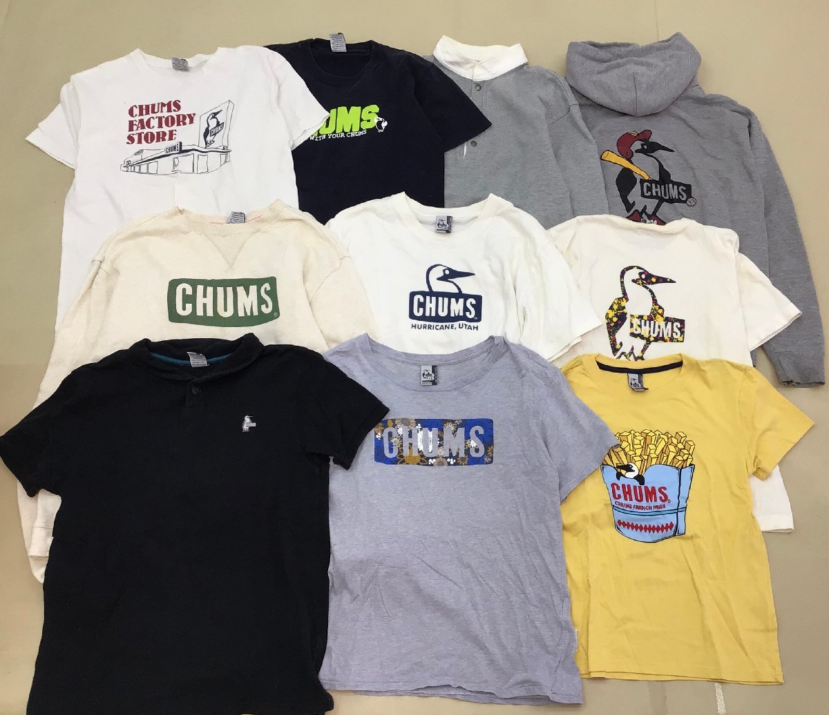 ■CHUMS チャムス 10点 まとめ売り メンズ・レディースMIX パーカー Tシャツ 他 中古卸 古着 /3.3kg■_画像1