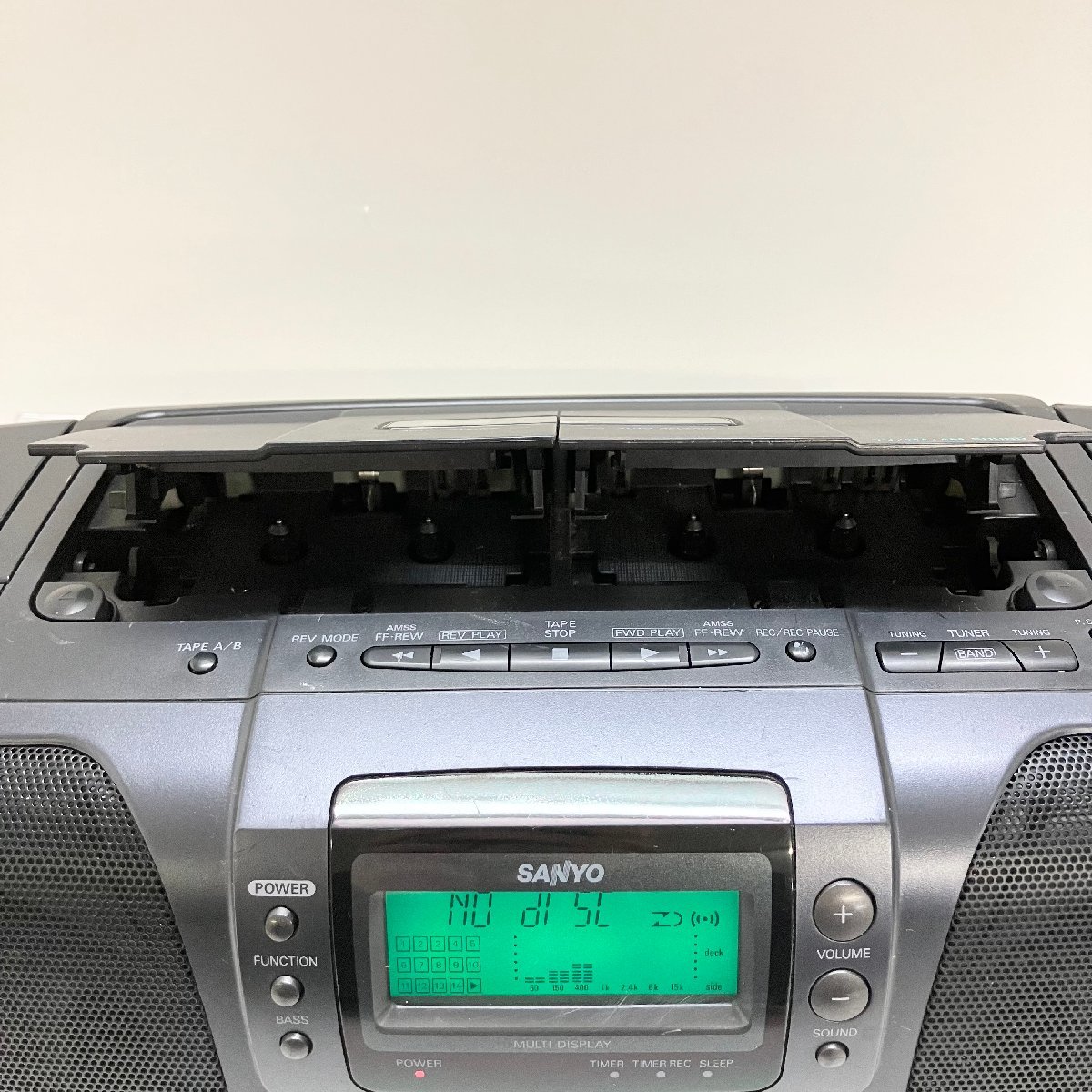 ◆【ジャンク品】SANYO サンヨー PH-PR950 Primaire CD ラジオ カセット レコーダー FM/AM 1994年製 当時物 黒 現状品 (E4)N/G60306/3/6.0_画像3