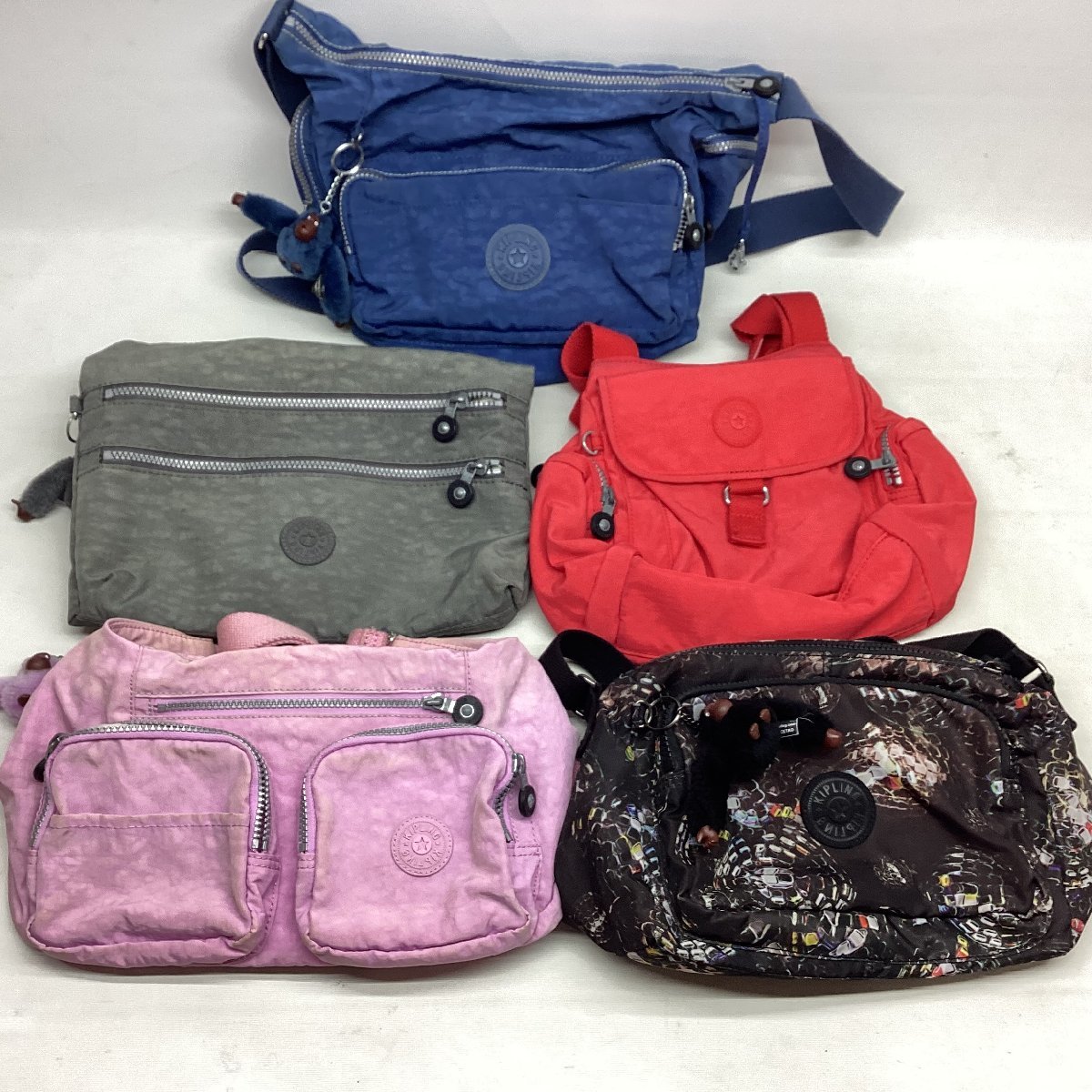 ■Kipling キプリング ショルダーバッグ リュックサック トートバッグ 14点セット まとめ売り 肩掛け 斜め掛け 鞄 かばん 旅行 /5.3㎏_画像2