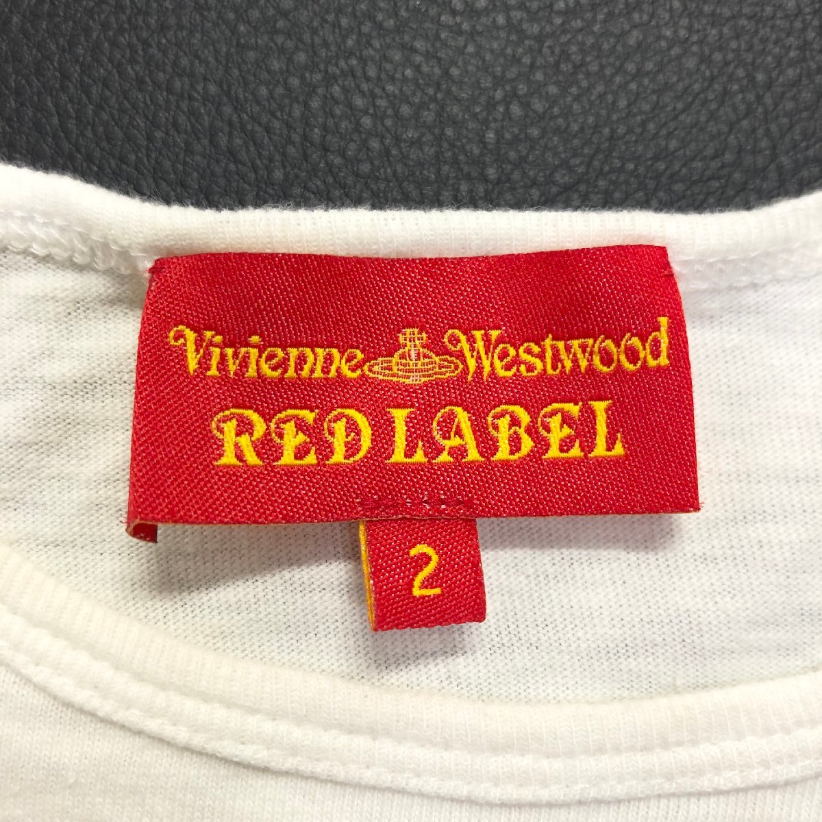 ●Vivienne Westwood RED LABEL ヴィヴィアンウエストウッド レッドレーベル Ｔシャツ オリゾンティ ホワイト size2 レディース 0.11kg●_画像6