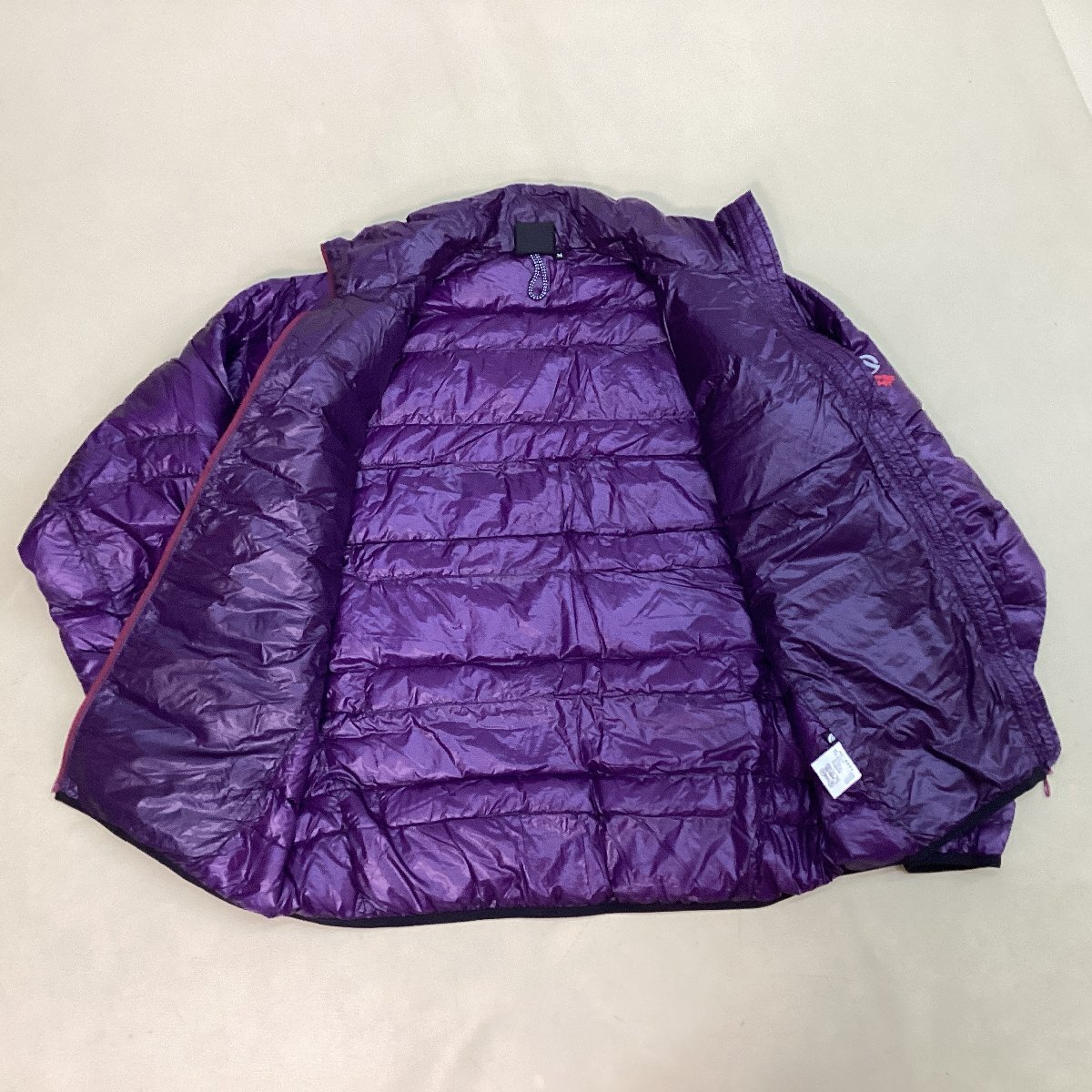 ■美品 THE NORTH FACE ザノースフェイス サミットシリーズ ND18954 ライトヒートダウンジャケット 防寒 メンズ サイズM パープル/0.18kg■_画像5