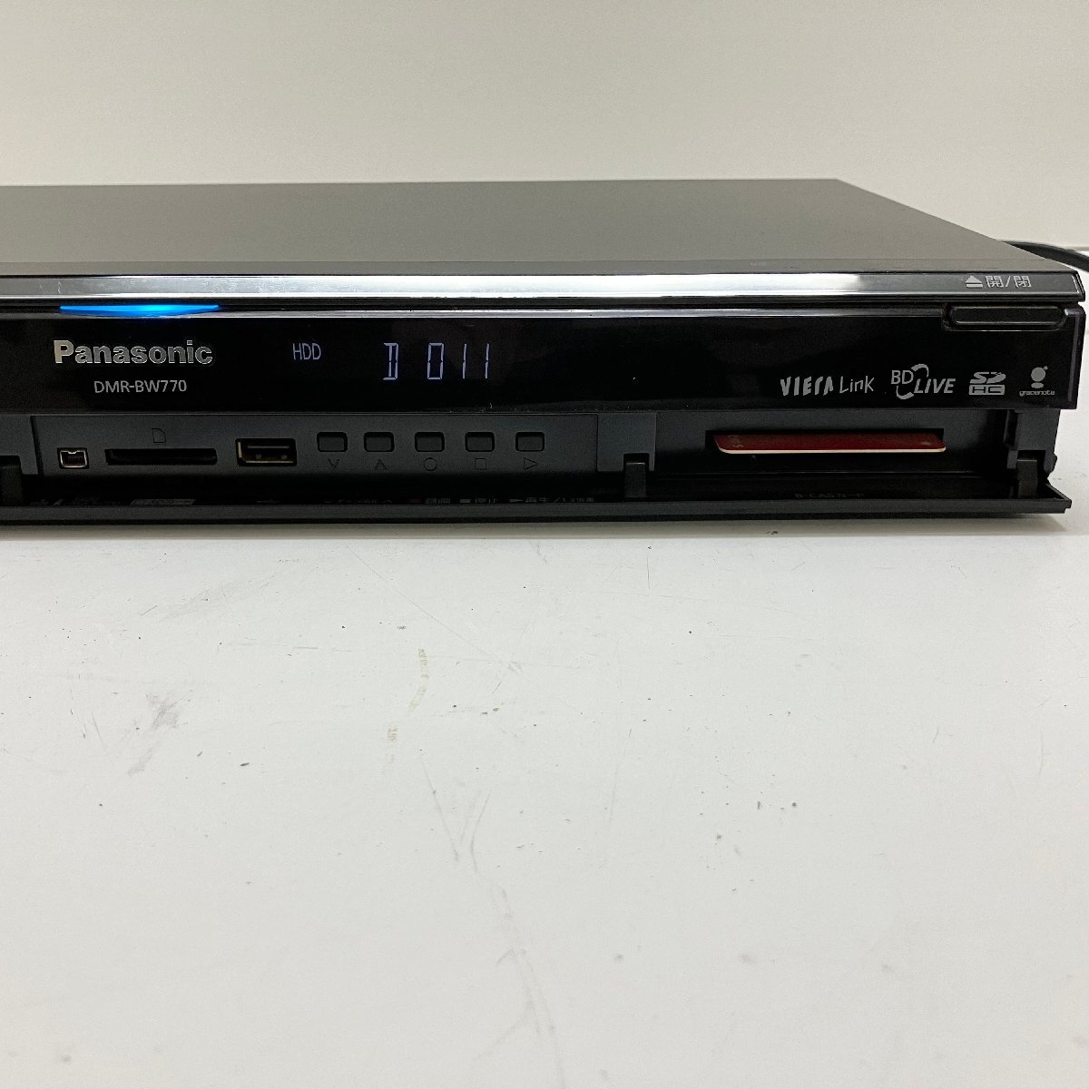 ◆【ジャンク品】Panasonic パナソニック DMR-BW770 ブルーレイディスクレコーダー B-sasカード付 2009年製 現状品 (E4)N/G60321/3/3.1_画像3