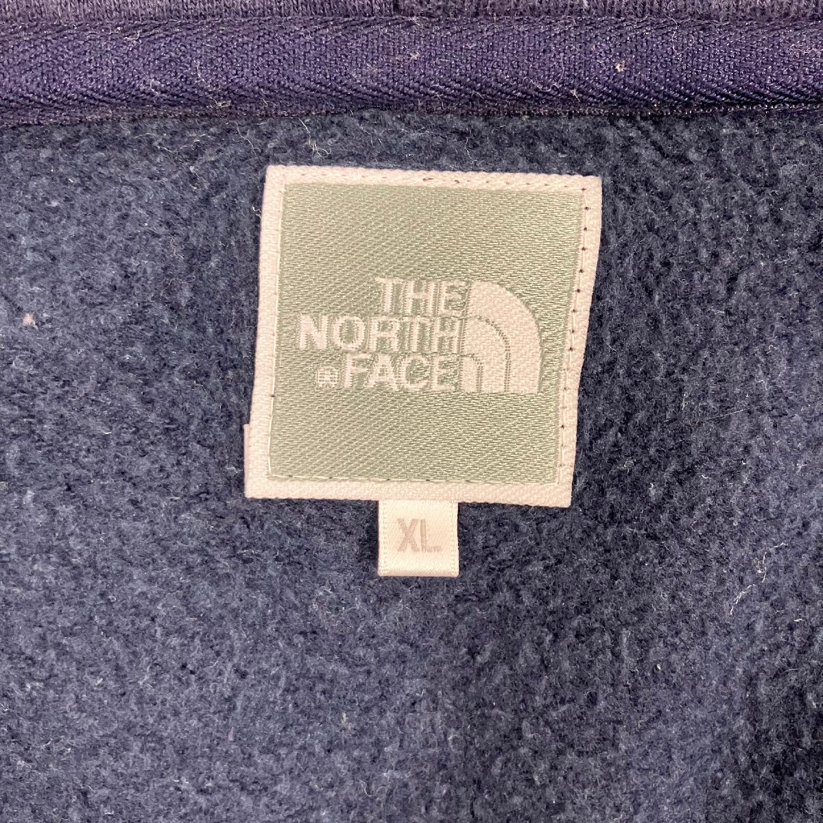 ◆【古着】THE NORTH FACE ノースフェイス リアビューフルジップ フーディー パーカー アウトドア XLサイズ ネイビー レディース 0.58kg_画像7