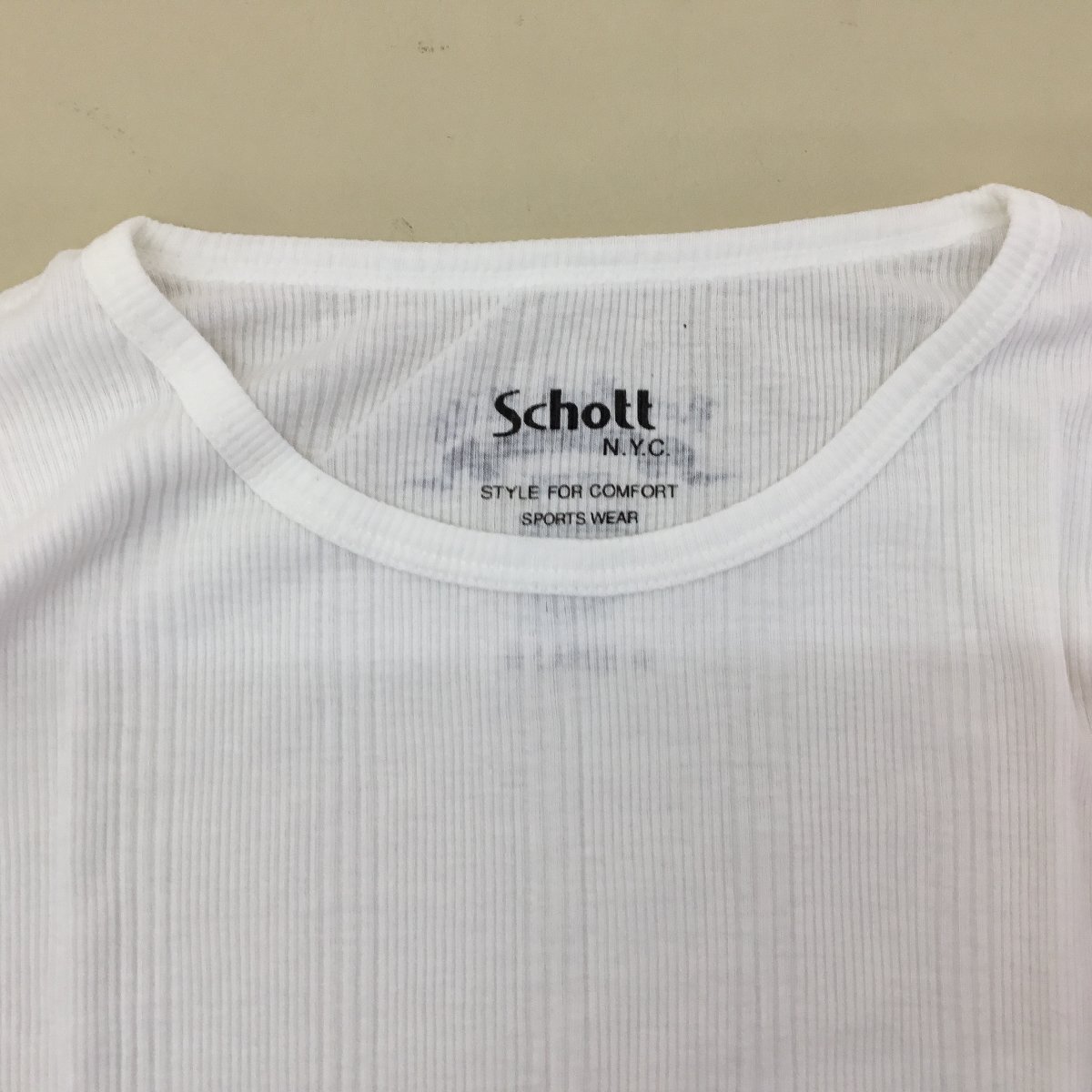 ■未使用 Schott N.Y.C ショット 10点まとめ売り 半袖 Tシャツ ホワイト メンズ サイズL /1.78kg■_画像2