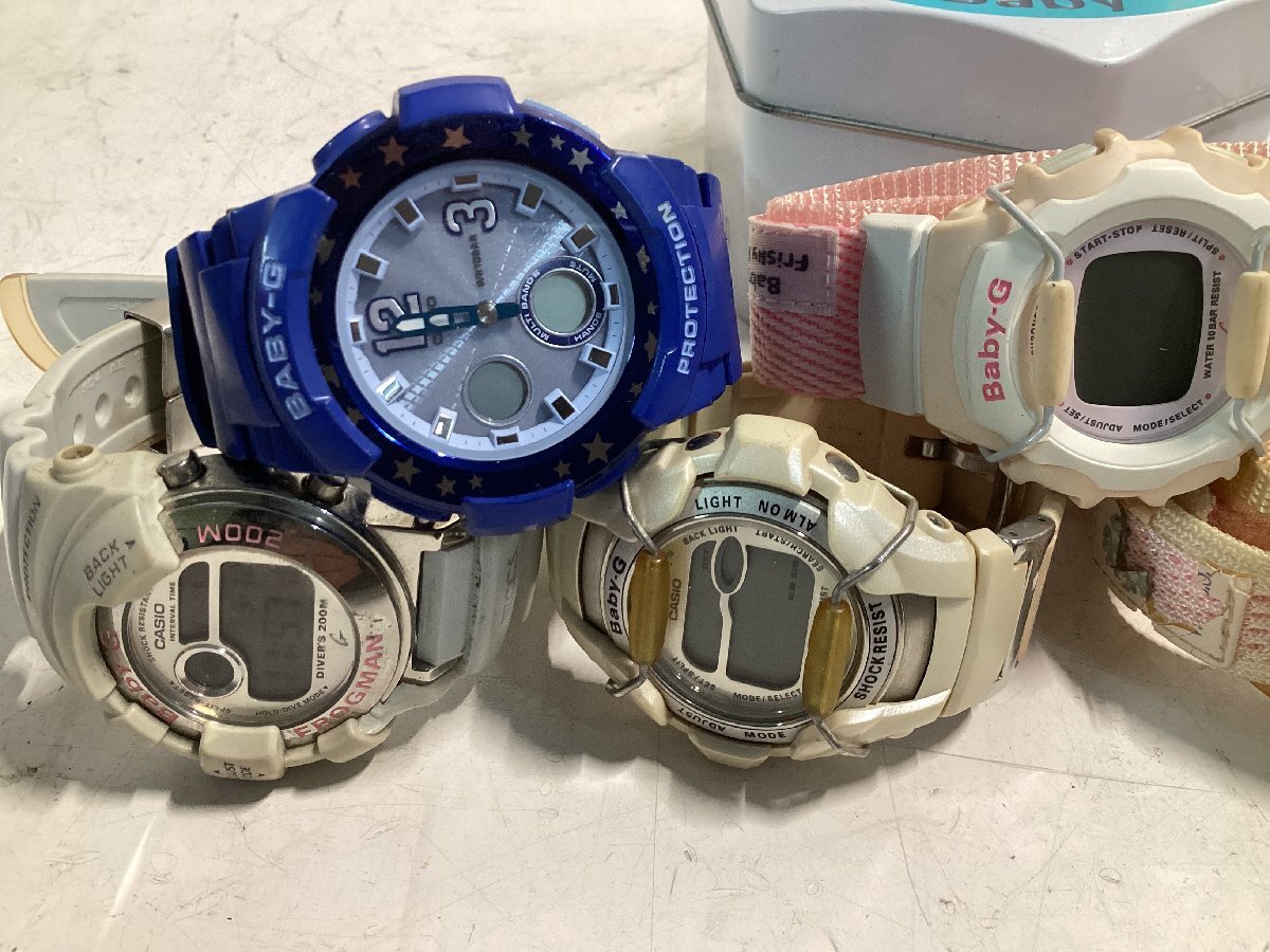 ★CASIO G-SHOCK2本(G-100BT/GW-M5600R) BABY-G 9本 大量まとめて ジャンク0.5kg★_画像3