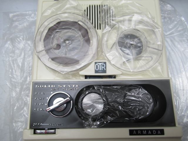 43151 古い 当時物 日本製 SOLID STATE TYPE レコーダー 新品 未使用 アルマダ テープ オープン リール カセット デッキ ARMADA_画像7