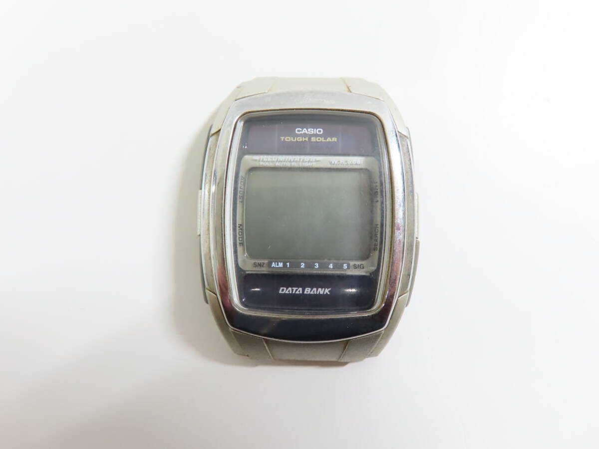 KSE-105【 CASIO 】 カシオ データバンク DB-E30 タフソーラー 腕時計 本体のみ 現状品 ジャンク_画像1