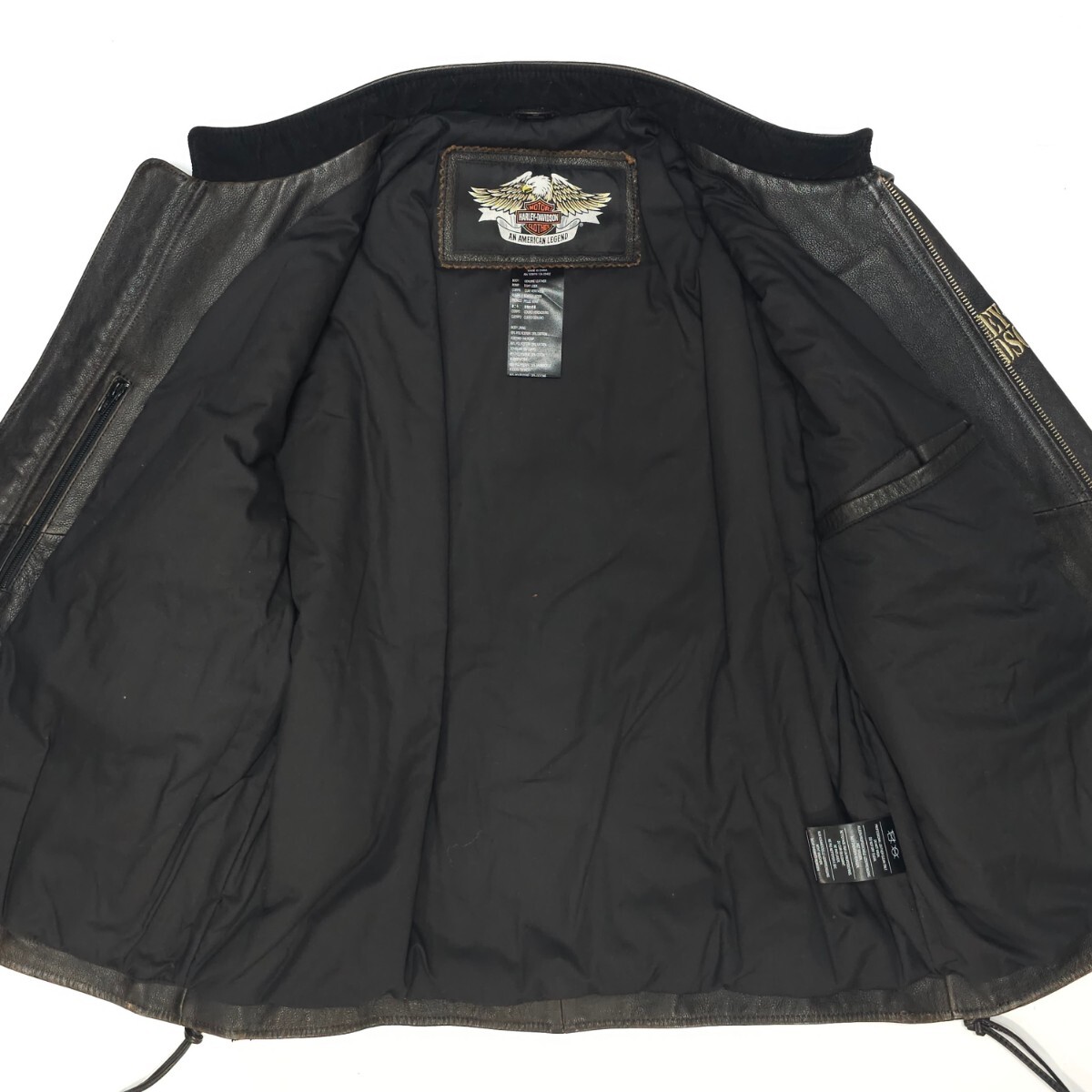 HARLEY DAVIDSONハーレーダビッドソン 袖取り外し2way中綿入り HARLEY DAVIDSONハーレーダビッドソン 袖取り外し2way中綿入り