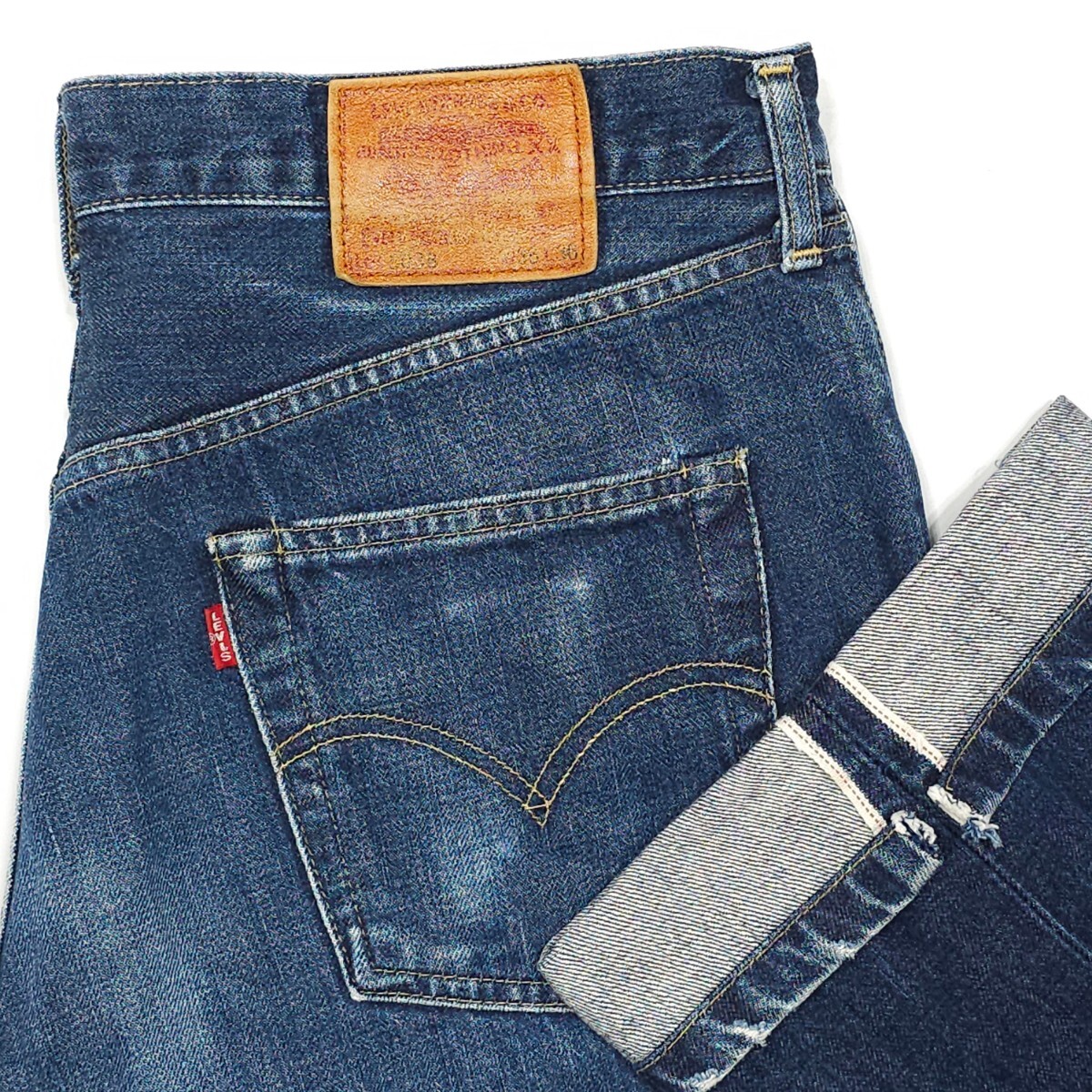 Levi's リーバイス☆503BXX ヴィンテージ 復刻 W36 ジーンズ ジーパン デニムパンツ 赤耳 BIG-E ビッグE 日本製 ボタン裏J22 140周年記念_画像1