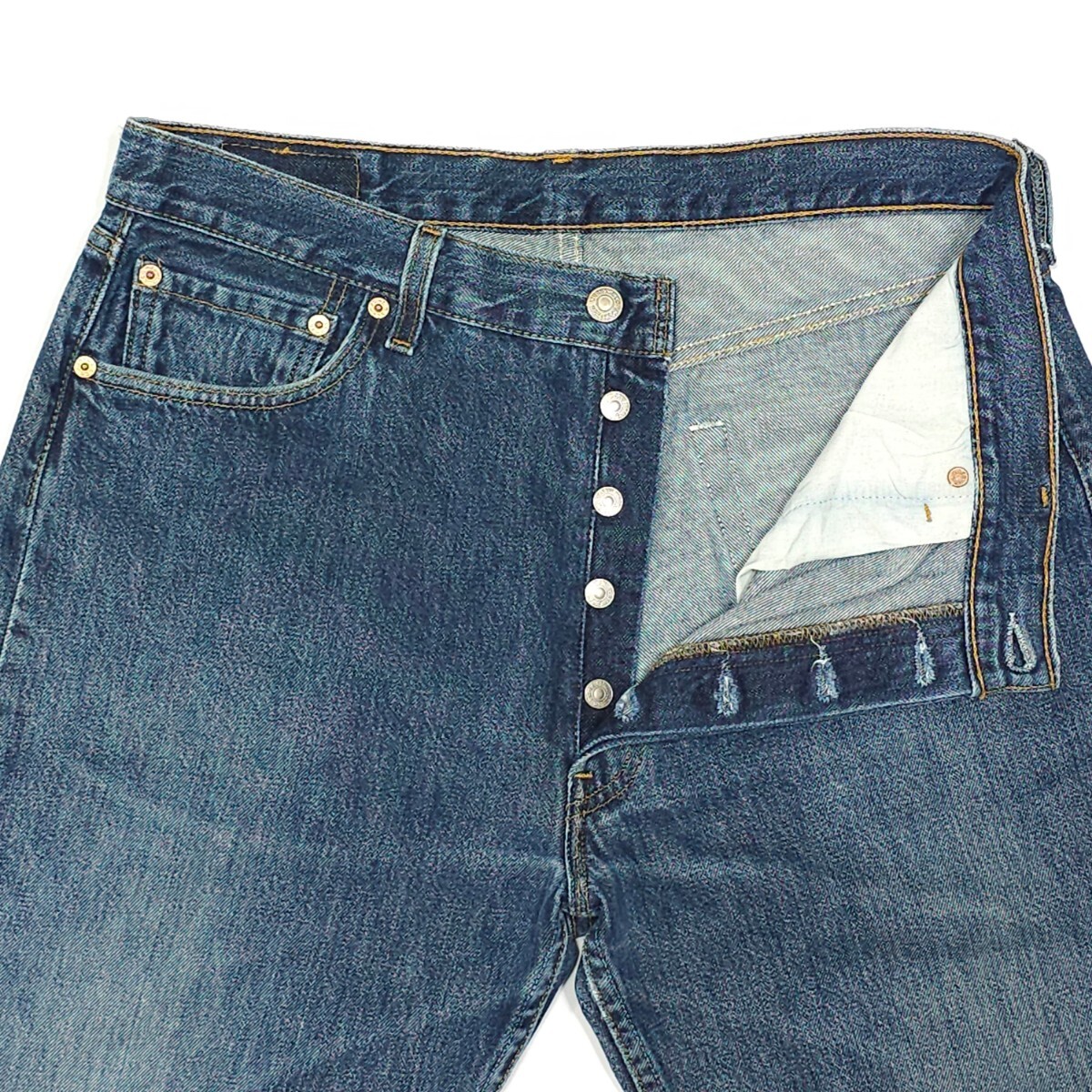 米国製 Levi's リーバイス☆501 デニムパンツ W36 ジーンズ ジーパン スモールe USA製 アメリカ製 ボタン裏553 メンズ 90s 90年代製_画像6