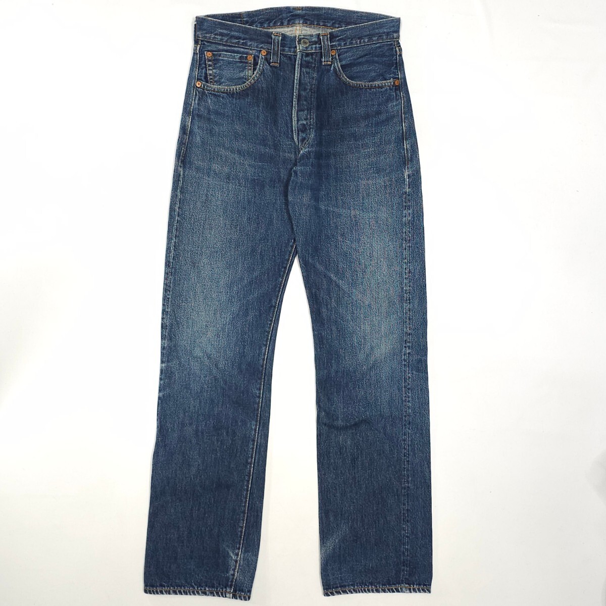 米国製Levi'sリーバイス☆501XXヴィンテージ復刻W33ジーンズ ジーパン デニムパンツBIG-EビッグE赤耳555バレンシア工場USAアメリカ製