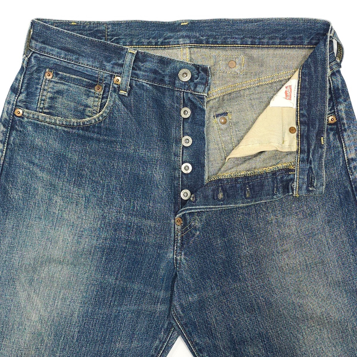 Levi'sリーバイス☆702XX 702-XXジーンズW33ヴィンテージ復刻ビッグE BIGE赤耳メンズ デニムパンツ ジーパン日本製ボタン裏J22 140周年記念