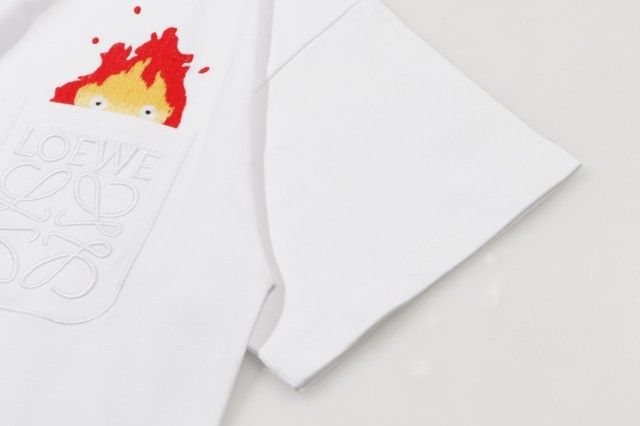 ロエベ ハウル LOEWE カルシファーポケット刺繍Tシャツ M ジブリ ロエベ ハウル LOEWE カルシファーポケット刺繍Tシャツ M ジブリ