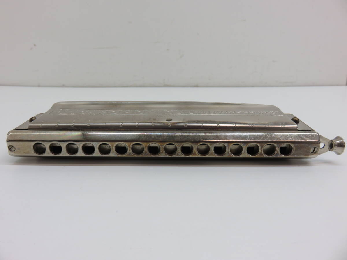 HOHNER horn na-THE 64 Chromonica 280 C black matic black moni ka harmonica case attaching Germany made junk used 