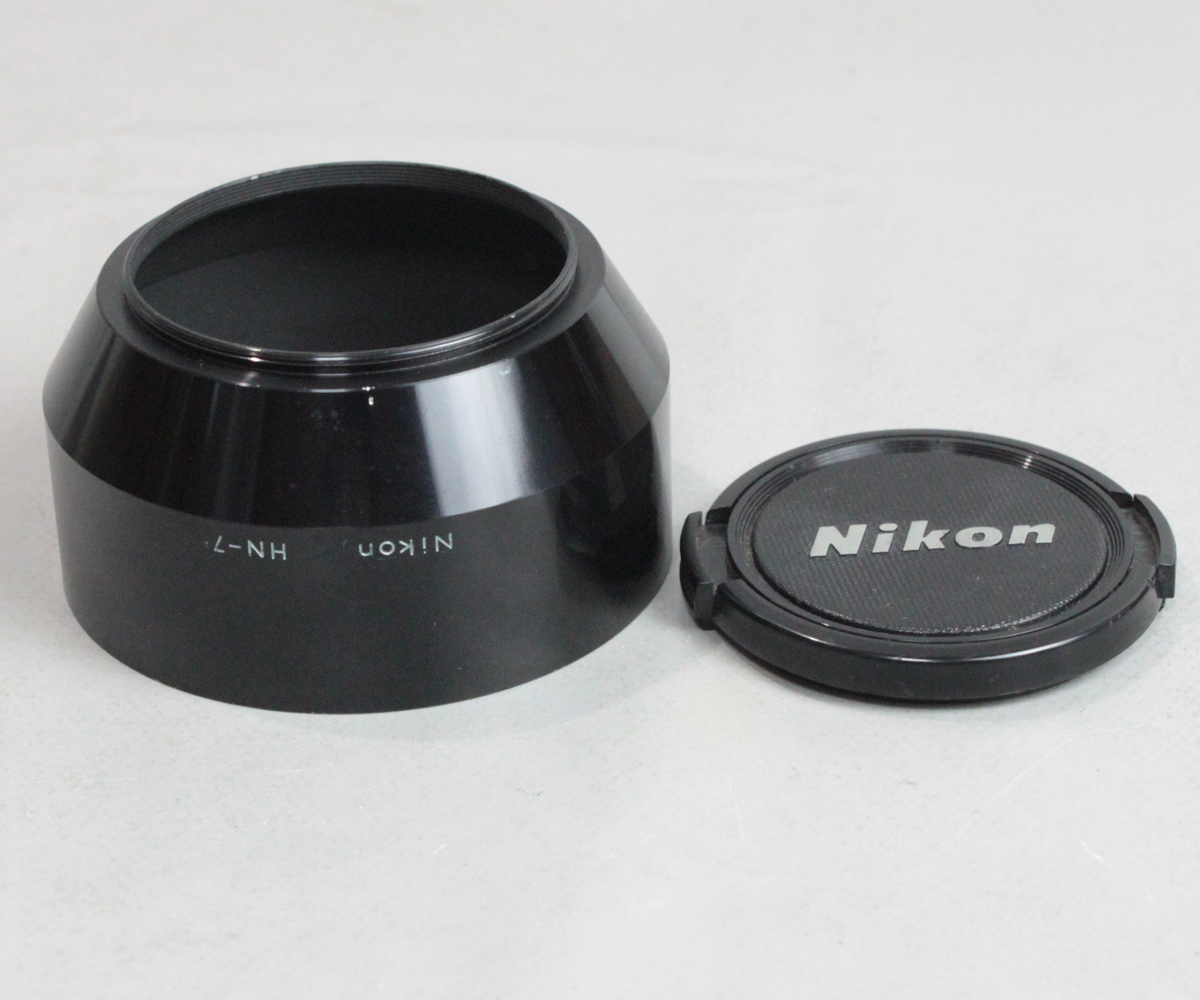 031470 【良品 ニコン】 Nikon HN-7 スクリュー式メタルフード 焦点距離表記品 & 52mm キャップ_画像3