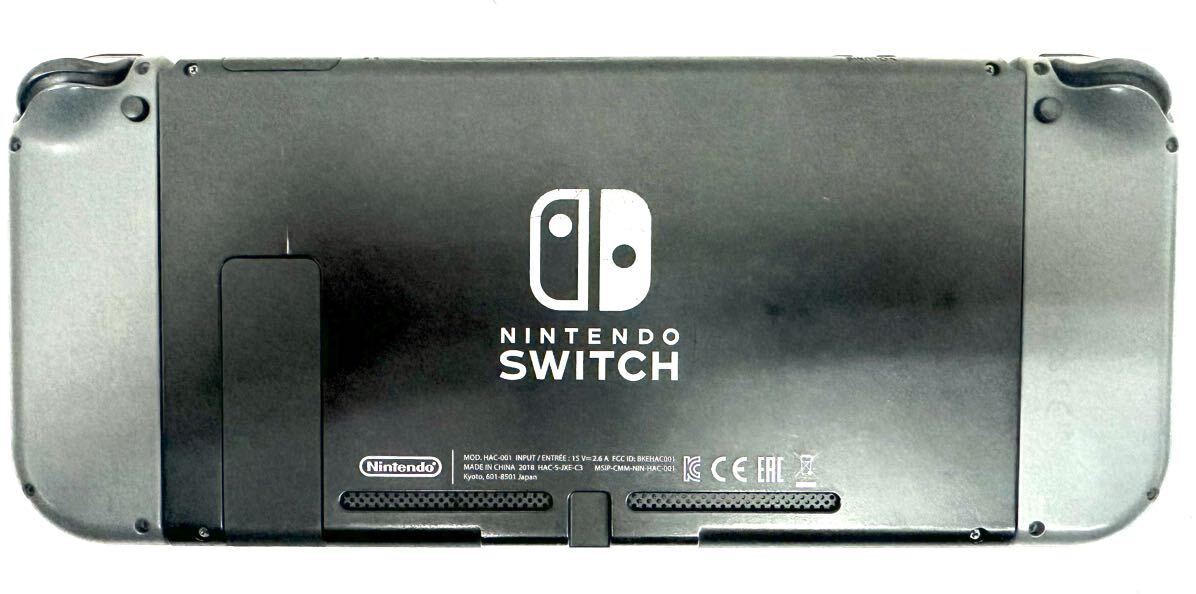 Nintendo Switch 任天堂 スイッチ ニンテンドースイッチ HAC-001 グレー 初期化済 家庭用 ゲーム機 本体 付属品あり 現状品 S88-5の画像4