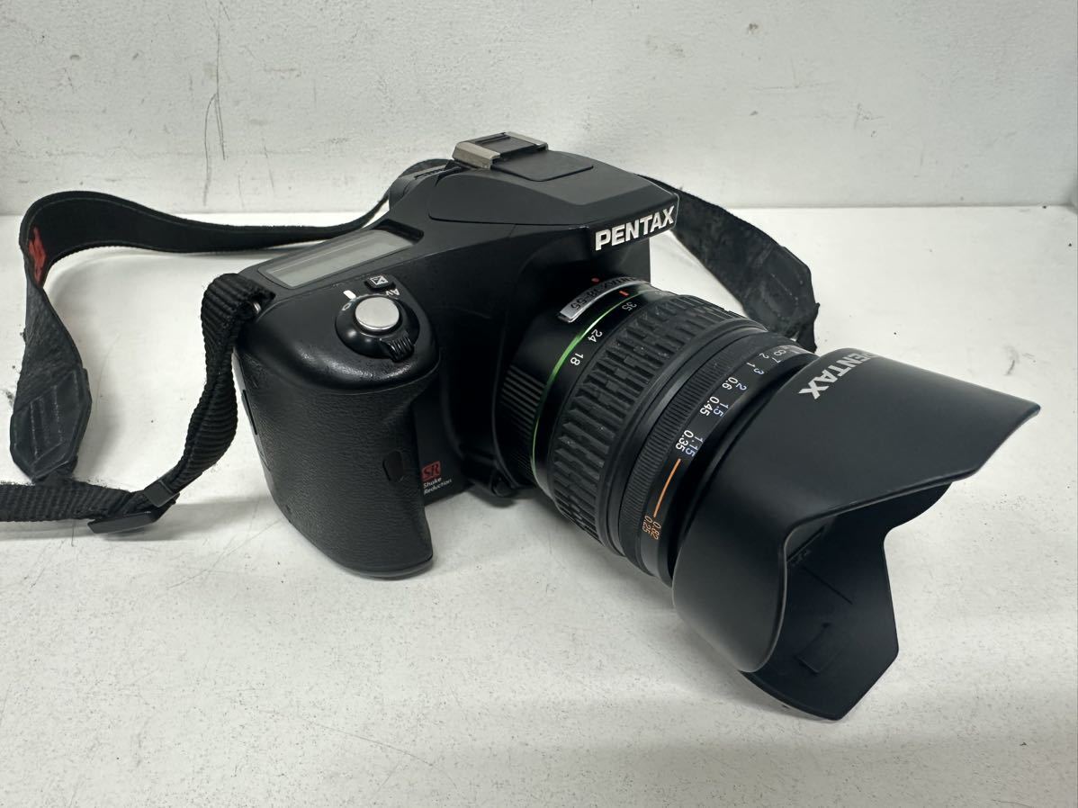 PENTAX ペンタックスK100D レンズセット 1:3.5-5.6 18-55mm AL 1:4-5.6 50-200mm EDデジタル一眼レフカメラ ケース付 デジカメ O106-4_画像3