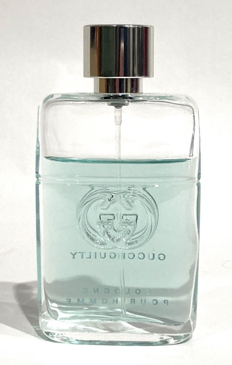 △bk-633 グッチ ギルティ コロン プールオムオードトワレ 50ml 香水 フレグランス GUILTY COLOGNE POUR HOMME GUCCI 残量7割(S97-6)_画像3