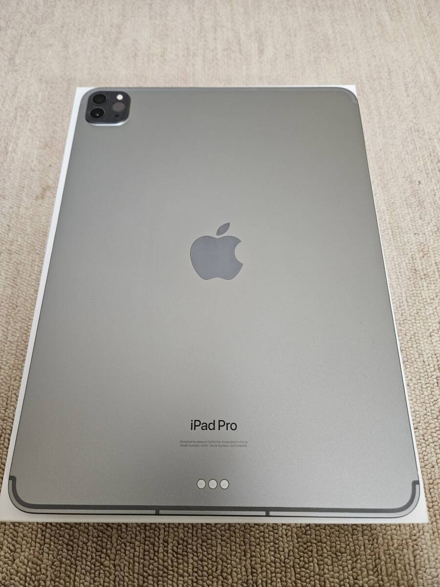 ★Apple iPad Pro 11インチ 第4世代 Wi-Fi+Cellular 256GB 2022年秋モデル MNYE3J/A SIMフリー [スペースグレイ] 超美品 即決 おまけ★_画像4