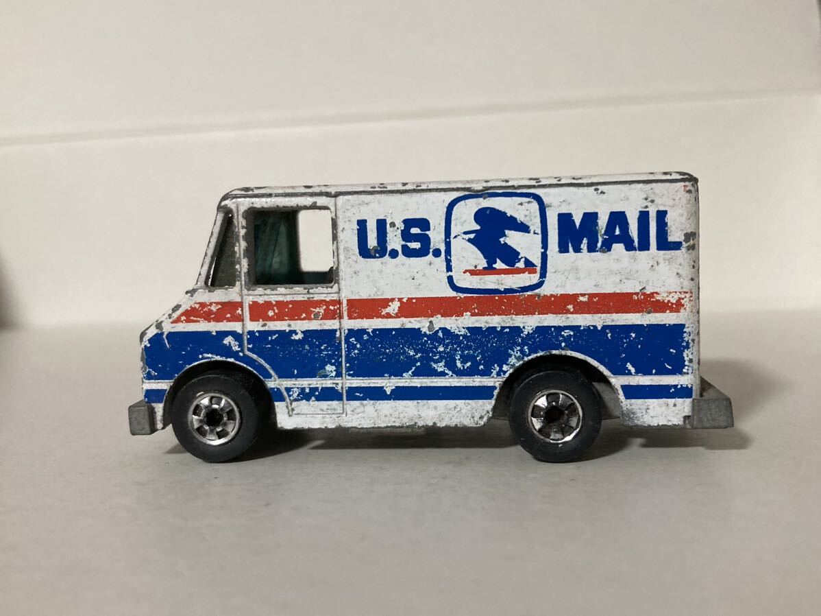  郵便車 US MAIL 傷擦れ汚れ多数 車軸曲りサビつき回転不良 ホンコン製hot wheels マテル'76~ 同梱は同日終了分のみ.日曜迄にお支払厳守_画像5