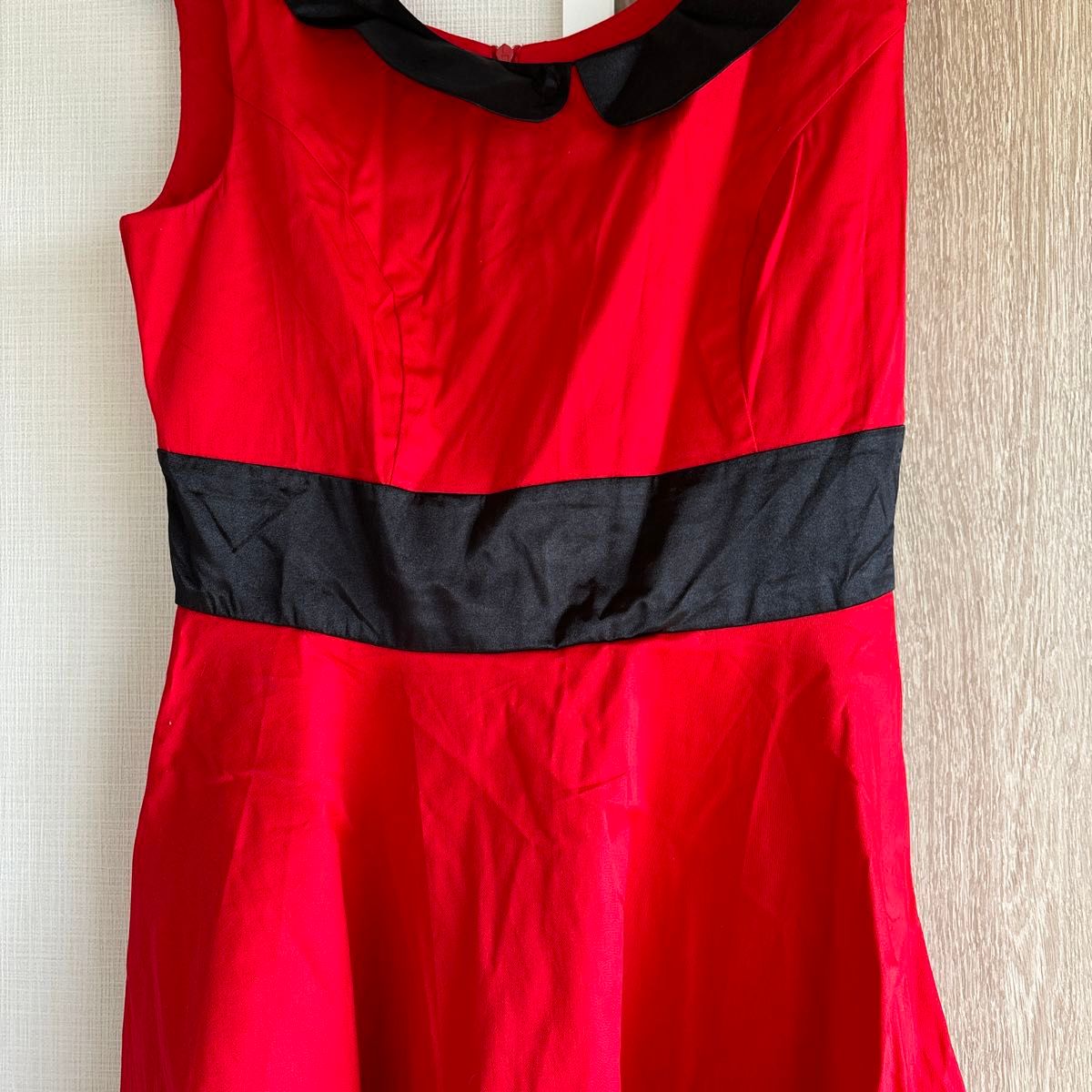 赤 ワンピース　衣装　余興　 カラードレス　サイズM