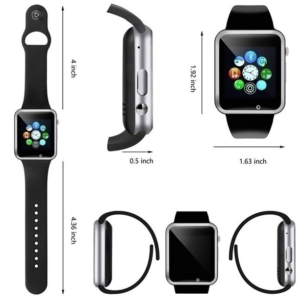 デザイン性抜群　A1　Smart　Watch　スマートウォッチ　腕時計　デジタル　男女兼用　ユニセックス　スポーツ　健康管理　ブラック☆_画像4