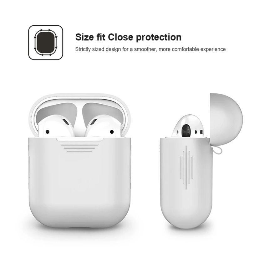 AirPods ケース カバー シリコン　エアーポッズ エアーポッド　ブラック i12やi14など様々なイヤホンでも利用可能 特殊加工 完全保護