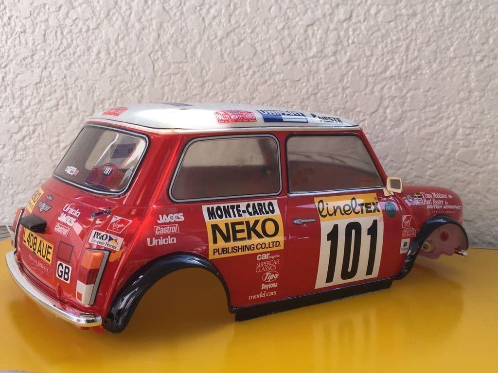 　貴重未使用　タミヤ 1/10 RC ローバーミニクーパー 94 モンテカルロ仕様塗装済ボディ　_画像3