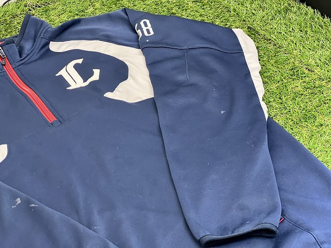 [032701] Saitama Seibu Lions #58 bear fee . person supplied goods actual use half Zip jacket L size NIKE Nike Pro real use item [40208S03]