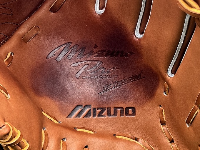 [032704] Tohoku Rakuten Golden Eagles #18 rice field middle . large supplied goods actual use glove Mizuno Pro hardball for pitcher glove Pro real use item [40314G01]