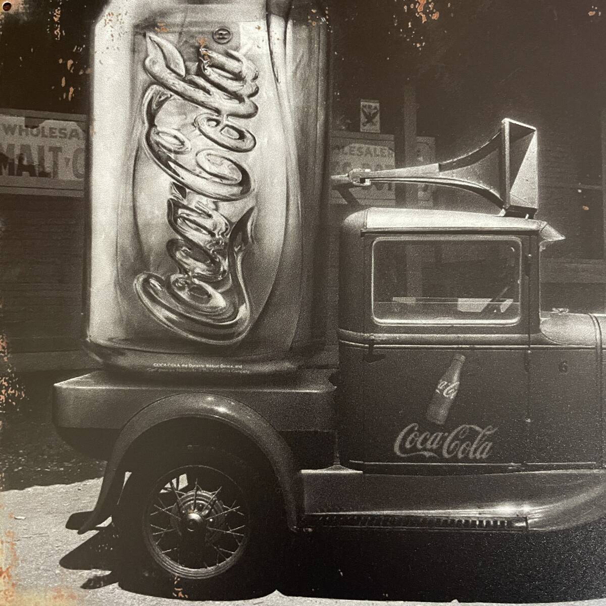 ブリキ看板 コカ・コーラ Coca-Cola クラシックカー アンティーク レトロ 壁掛けプレート 金属パネル 壁飾り インテリア雑貨 アメリカ USA