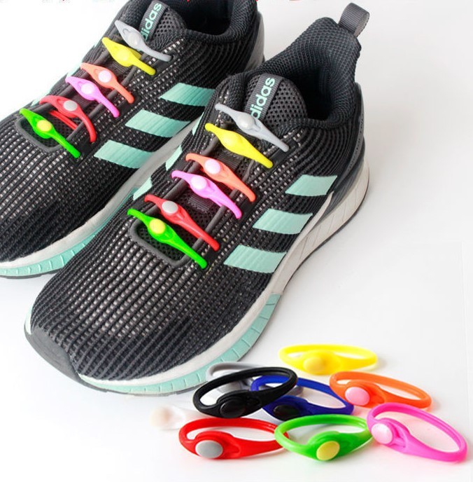.. нет обувь шнур 12 шт. комплект 7 цвет Rainbow силикон резина обувь гонки si Ricoh n обувь шнурок шнурок ktsuhimo высота эластичность простой оборудован супер-удобный 