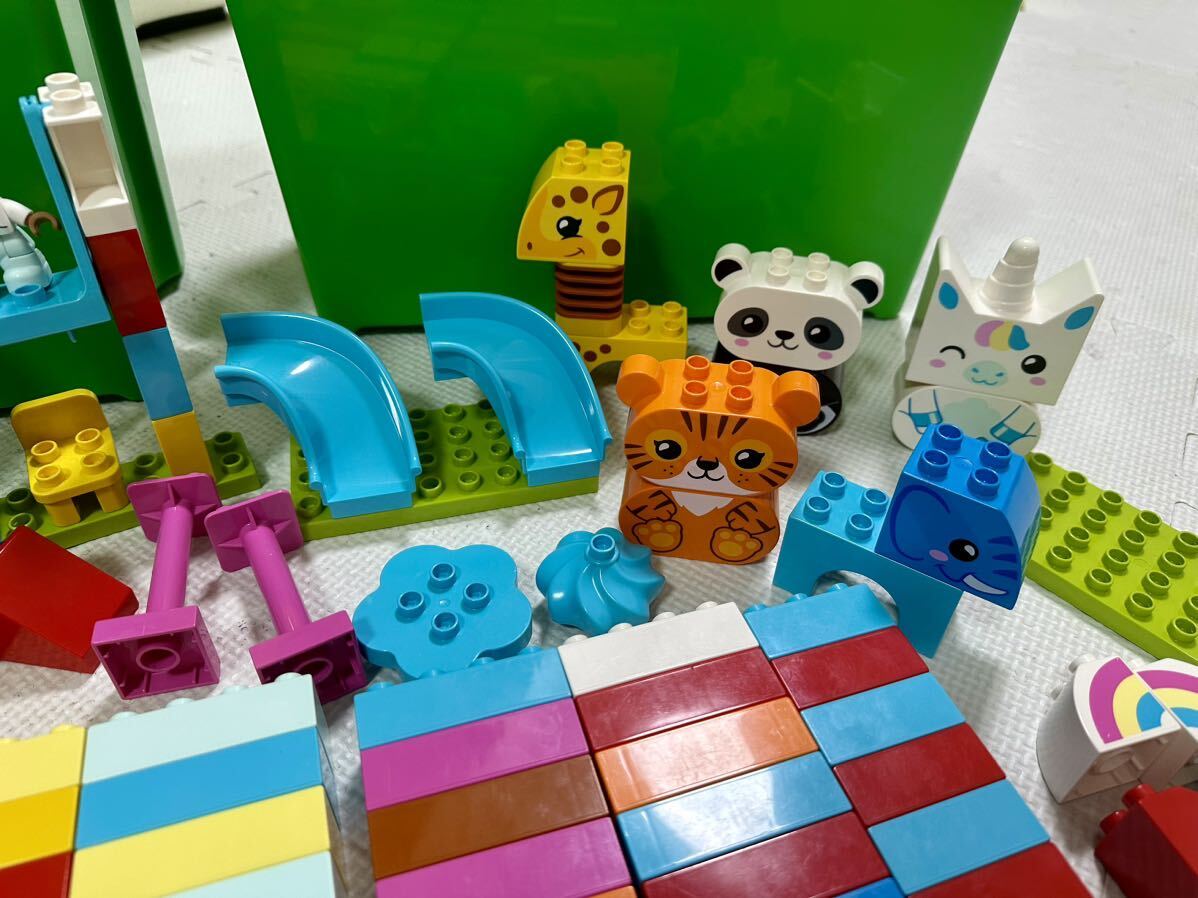  стандартный товар коробка 2 шт есть Lego Duplo набор машина цветок кукла дверь качели лопата животное скольжение шт. и т.п. LEGO блок 