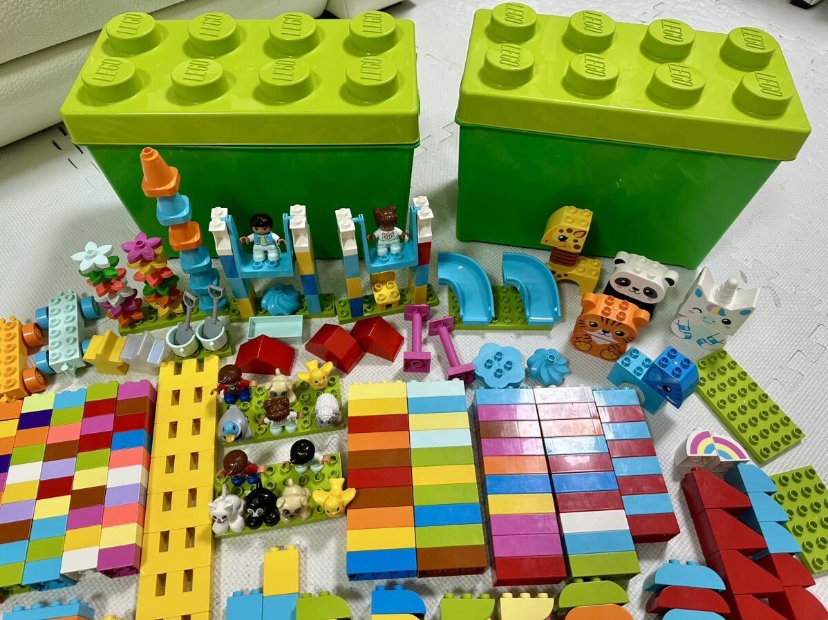  стандартный товар коробка 2 шт есть Lego Duplo набор машина цветок кукла дверь качели лопата животное скольжение шт. и т.п. LEGO блок 