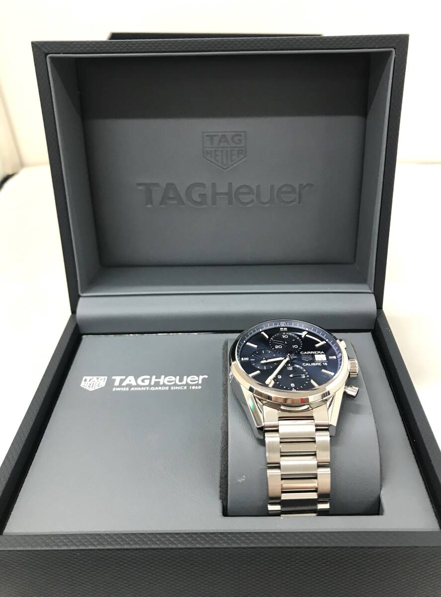 TAG HEUER (タグ・ホイヤー) CBK2112.BA0715 カレラ キャリバー 16 クロノグラフ メンズ時計　JTB-411_画像9