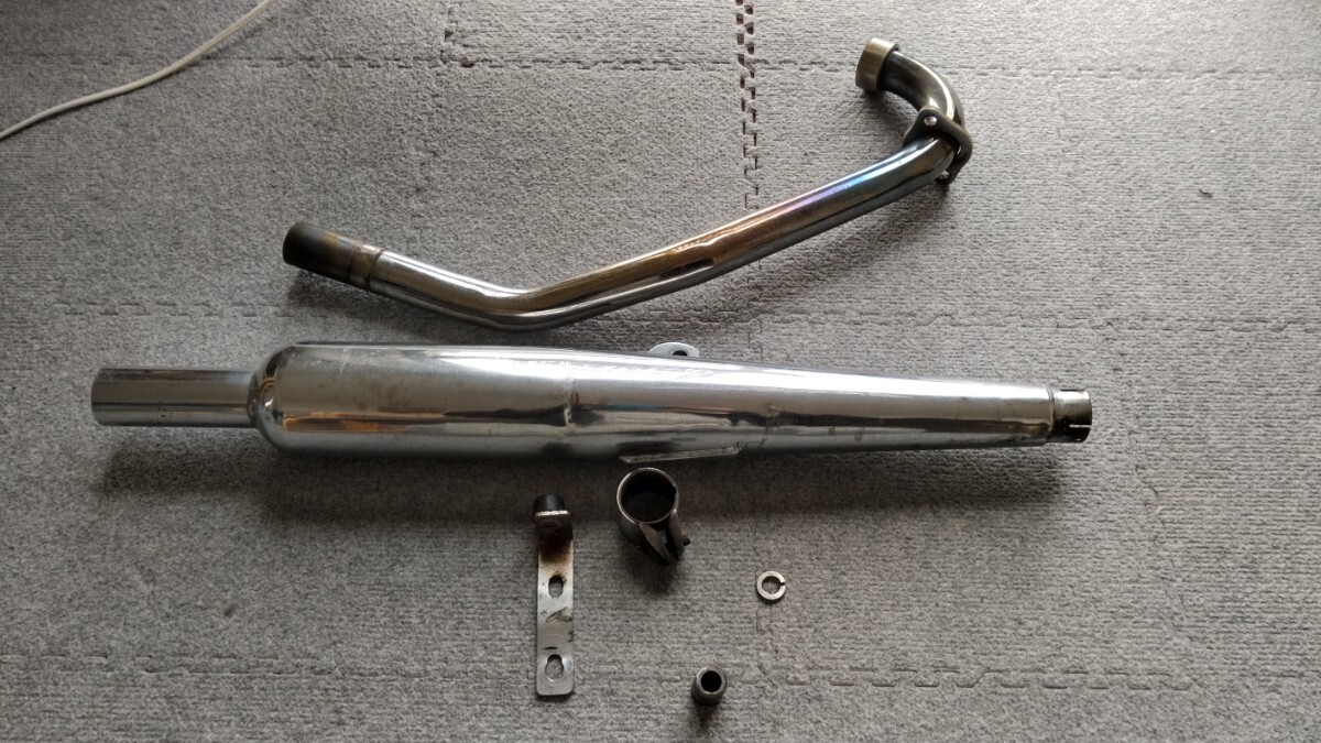  cheap selling out 1 start Yamaha SR400 for ( perhaps ) cap ton muffler period thing. that time thing stainless steel?..?