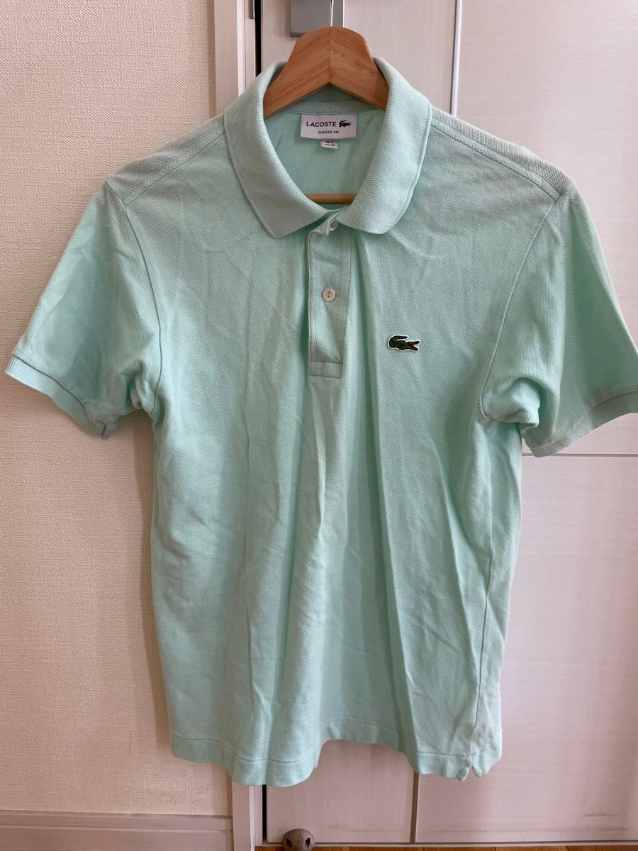 LACOSTE ラコステ POLO 半袖ポロシャツ　エメラルドグリーン色　classic fit Sサイズ