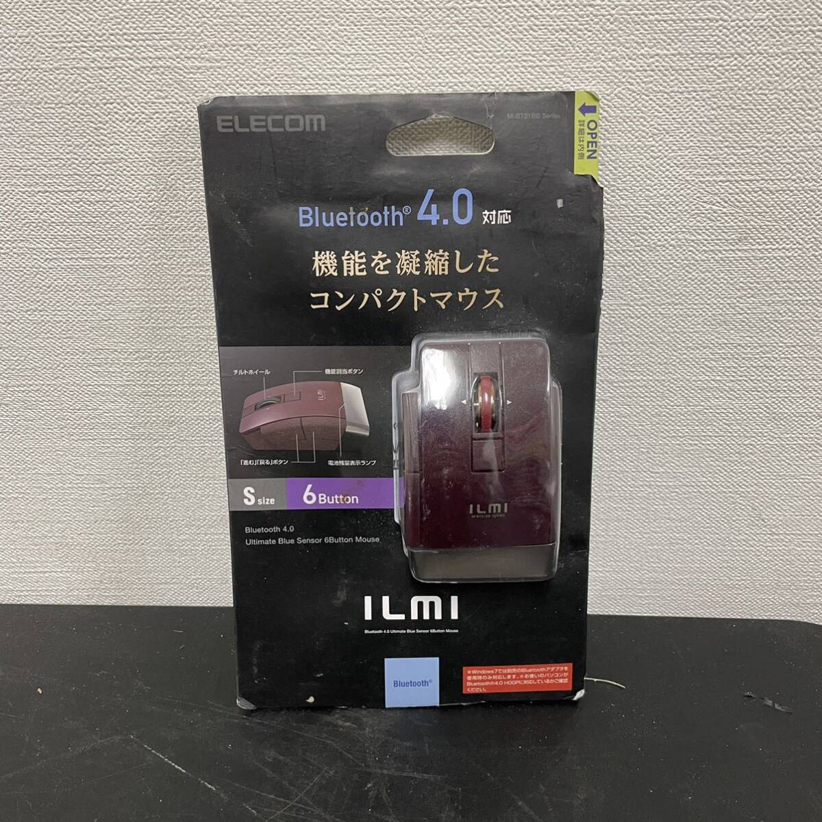 1円〜 新品未開封 エレコム ILMI コンパクトマウス パソコン M-BT21BB_画像1