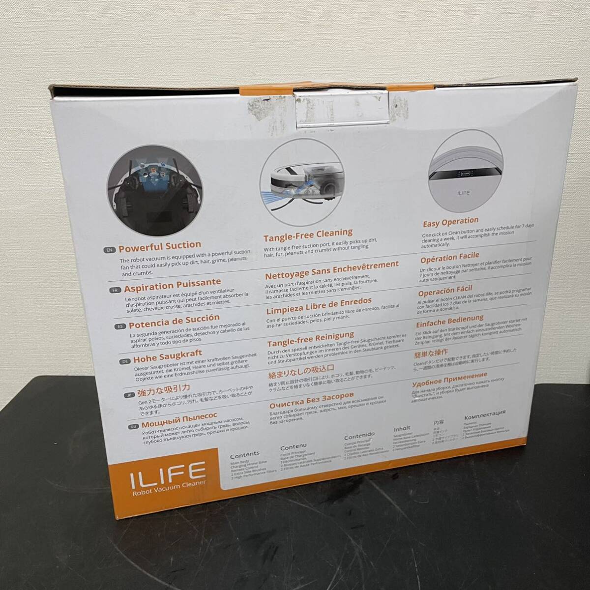 ILIFE/ Islay if vacuum robot cleaner robot vacuum cleaner origin box attaching V3s Pro