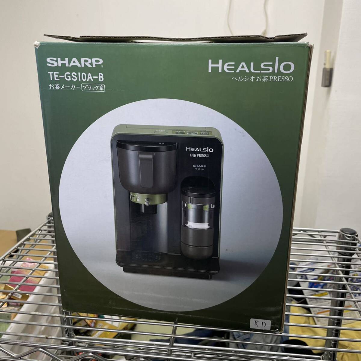 1000円〜 未使用保管品 SHARP シャープ HEALSIO ヘルシオ お茶メーカー お茶プレッソ TE-GS10A-B _画像1