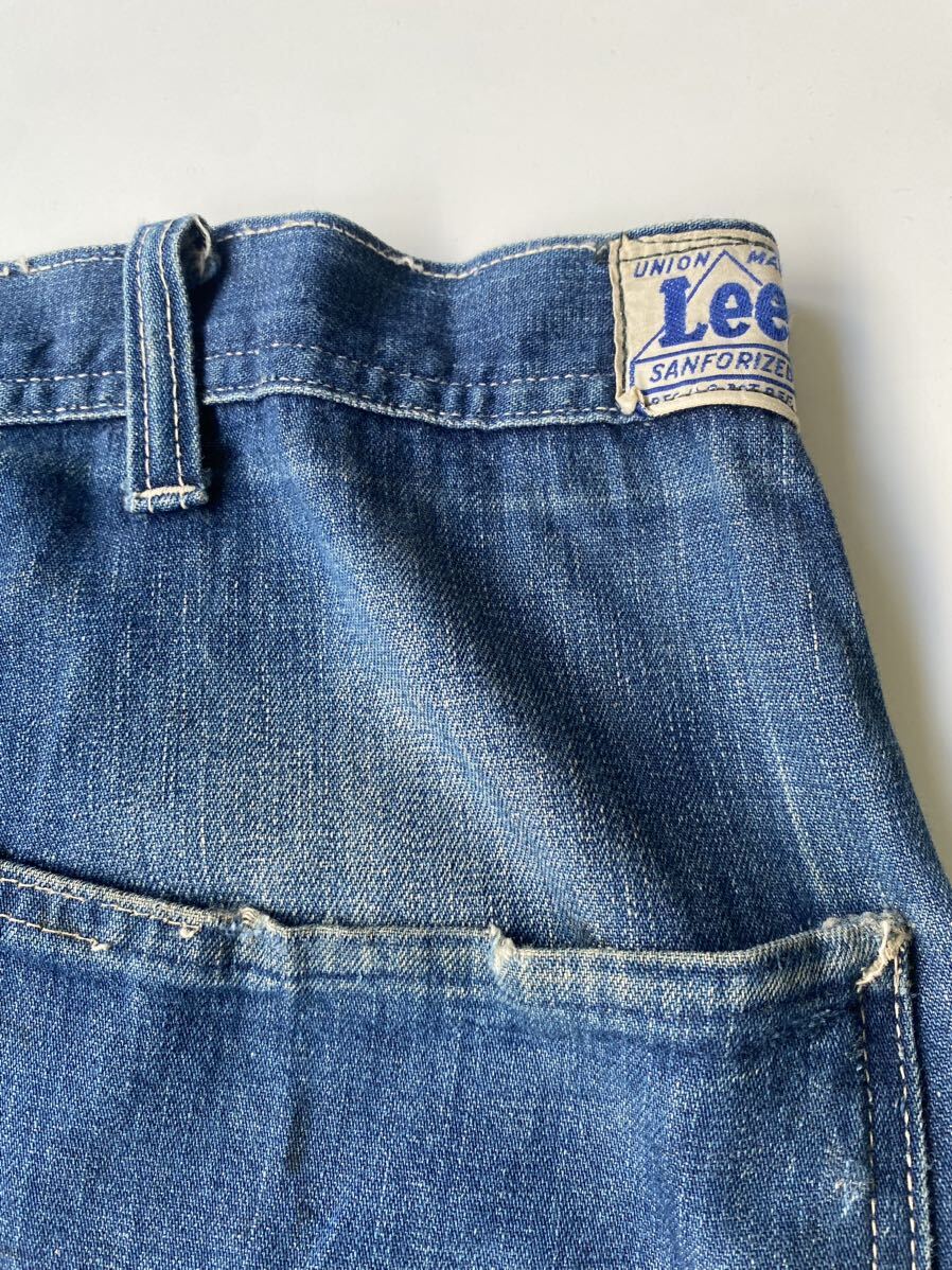 40s Lee 11W ペインターパンツ 501 501XX Levis 50s vintage 91-J カバーオール ジーンズ ヴィンテージ オリジナル デニム 60s 507 557の画像1