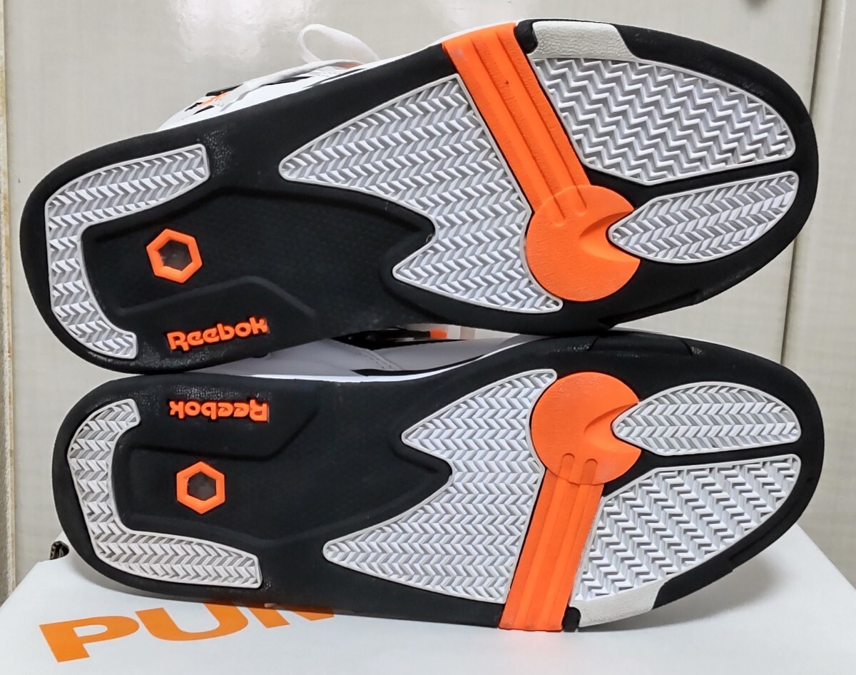 Reebok Pump Omni Zone II G57540リーボック ポンプ オムニ ゾーン 2 G57540 ホワイト+ブラック+ワイルドオレンジ_画像7