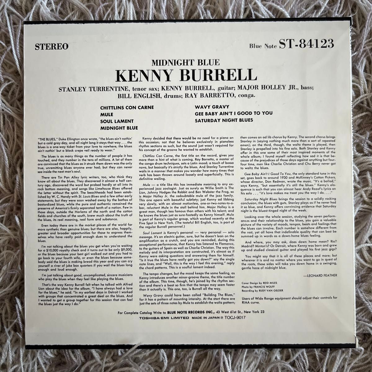 kenny burrell  midnight blue  ケニー・バレル　国内盤CD 紙ジャケット　完全限定貴重盤