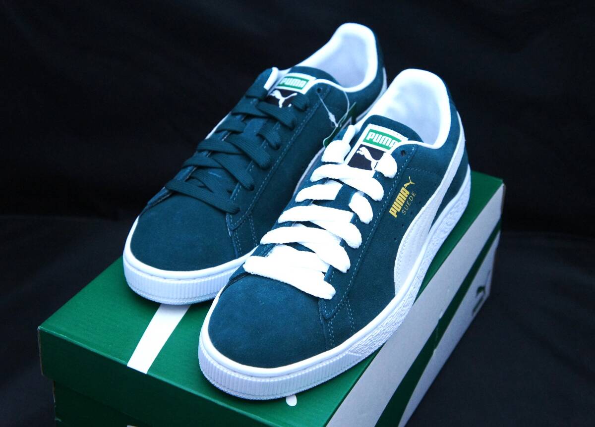 SALE！【新品】US8.5 26.5cm PUMA プーマ SUEDE CLASSIC XXI スエード クラシック MALACHITE/WHITE 国内正規品_画像3