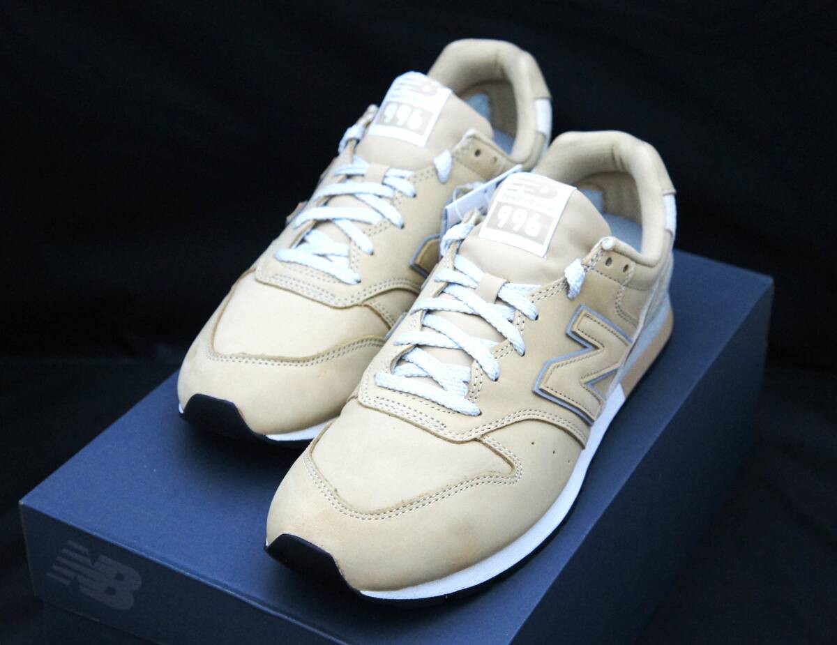 送料無料！【新品】US10 28cm new balance ニューバランス CM996 HE2 ベージュヌバック Dワイズ 国内正規品