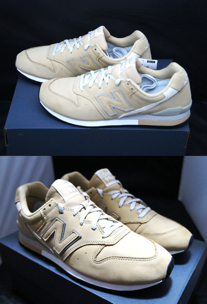 送料無料！【新品】US10 28cm new balance ニューバランス CM996 HE2 ベージュヌバック Dワイズ 国内正規品