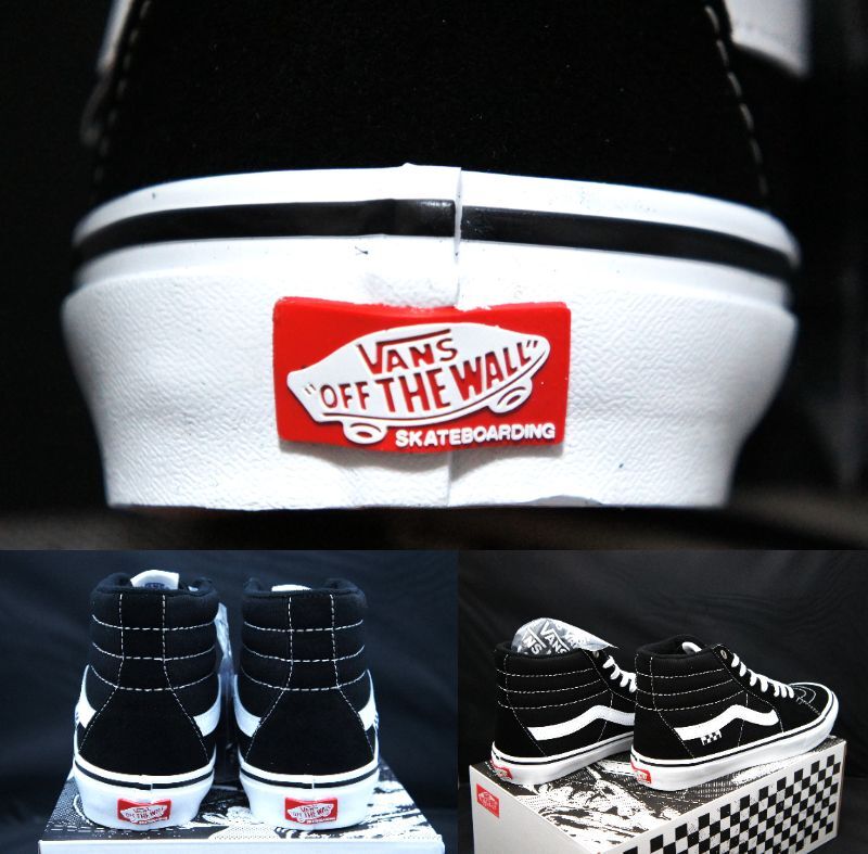 SALE！ 送料無料！【新品】US10 28cm VANS バンズ SKATE SK8-HI スケート スケート ハイ ブラック/ホワイト スケハイ_画像9